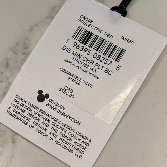 NWT Minnie Mouse x coach keychain.  Super cute! - Picture 3 of 5
